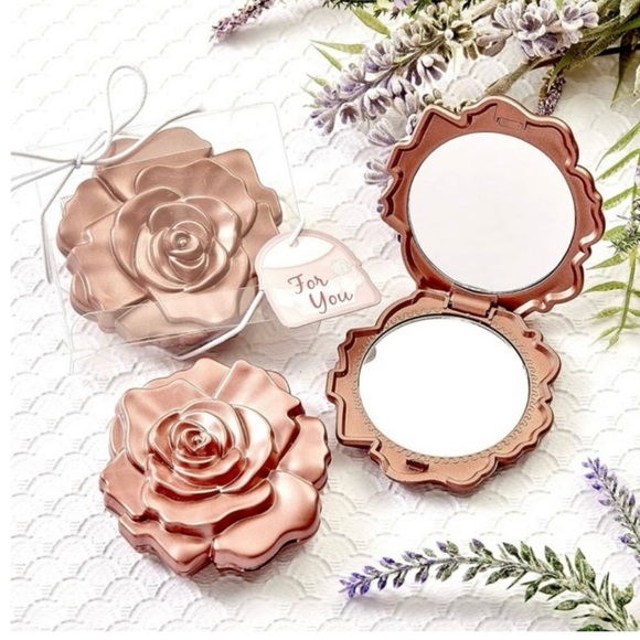 Accessories - Rose compact mirror double-sided NWT